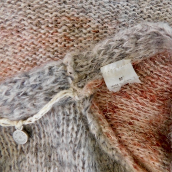 Anthropologie KNITTED & KNOTTED Cody Open Cardigan Peplum Mohair Wool Small - Picture 12 of 14